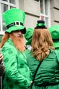 A man wear Ireland costume on St. Patrick`s Day ParadeÃÂ in Dublin, Ireland, March 18th 2015